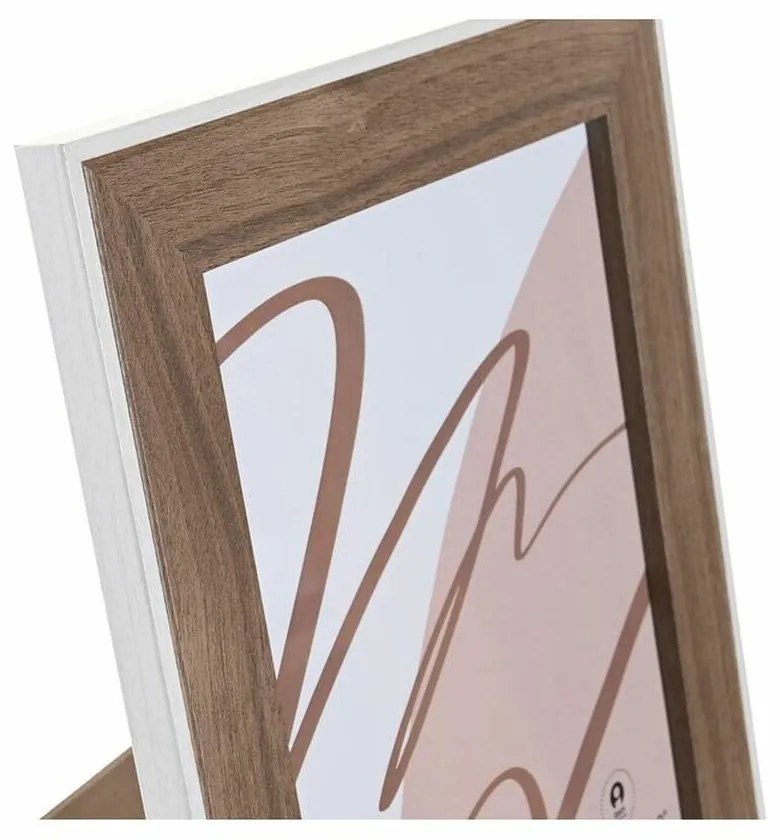 Κορνίζα DKD Home Decor Κρυστάλλινο Λευκό Ξύλο MDF (27,5 x 1,5 x 32,5 cm)