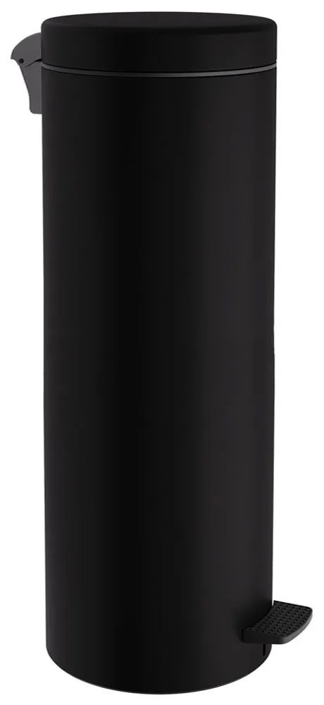 Κάδος Απορριμμάτων Soft Close 2565-403 Φ25x65cm 30lt Matt Black Pam&amp;Co Stainless Steel