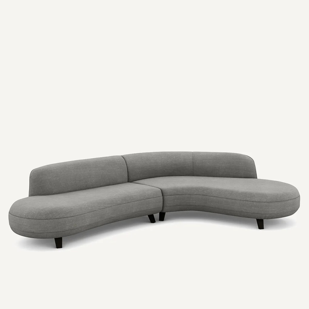Γωνιακός καναπές από βαμβάκι λίνο - Rosebury design E.Gallina