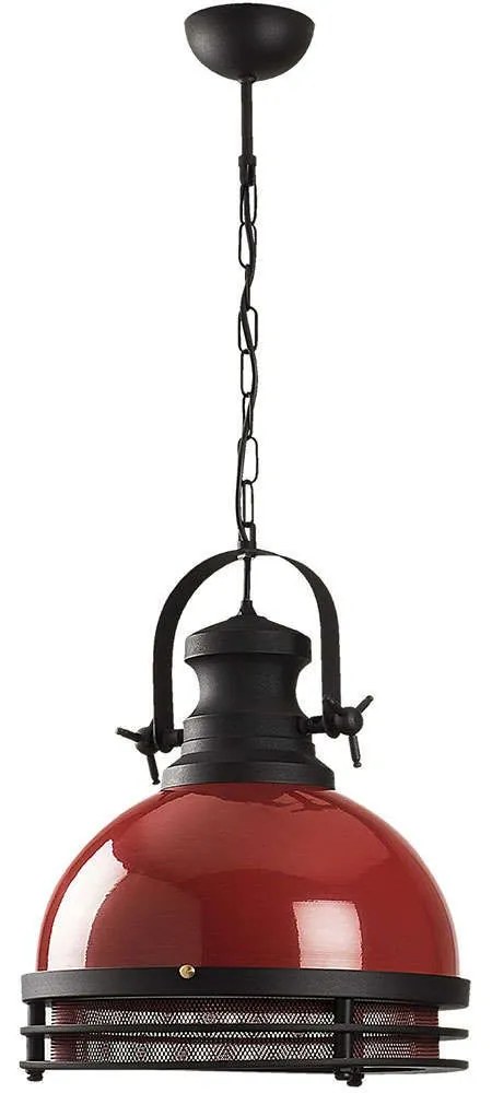 Φωτιστικό Οροφής Saglam 892OPV1575 Φ32x144cm 1xE27 40W Red-Black Opviq