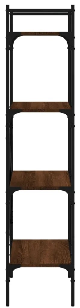vidaXL Βιβλιοθήκη 4 Επιπέδων Καφέ Δρυς 56x31,5x138,5 εκ. Επεξεργ. Ξύλο