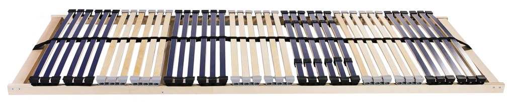 vidaXL Βάση κρεβατιού με λάμες Καστανό 140 x 190 εκ Στερεό Ξύλο Μηλιάς