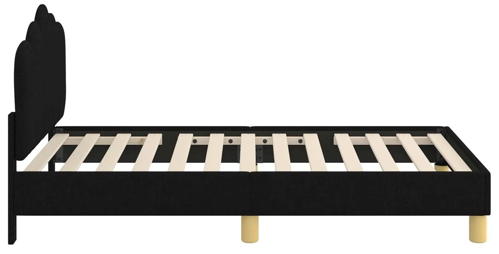 vidaXL Κρεβάτι Παιδικής Κρεβατοκάμαρας με Κεφαλάκι Μαύρο 80 x 160 cm