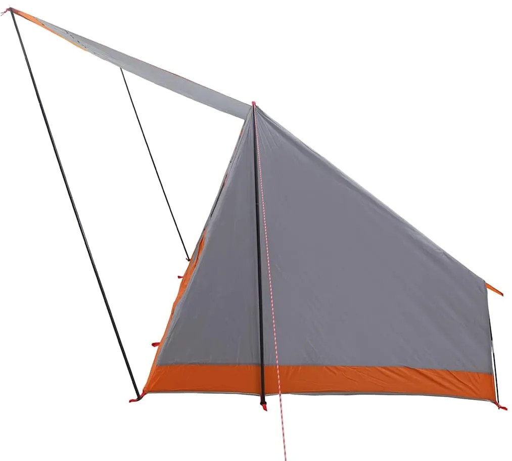 vidaXL Σκηνή Camping Γκρι και πορτοκαλί 282 x 225 x 154 εκ Πολυεστέρας