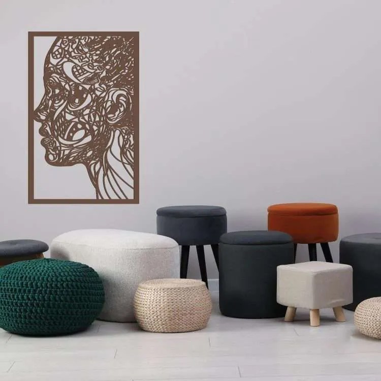 Διακοσμητικό τοίχου Λαμαρίνα kp12 Silhoutte - 0,80mx1,25m, Χρώμα Σκουριάς