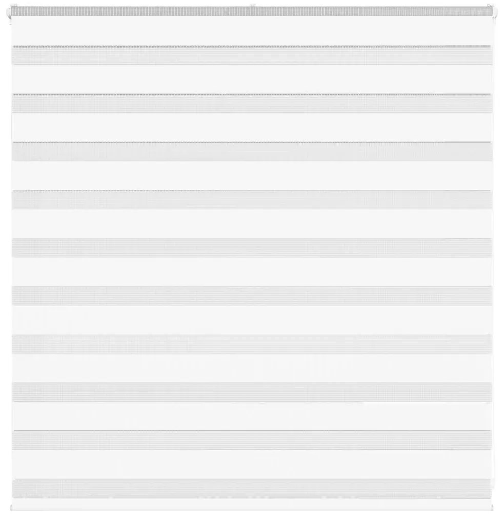 vidaXL Ζέβρα τυφλή Λευκό Πλάτος υφάσματος 140,9 εκ. Πολυεστέρας