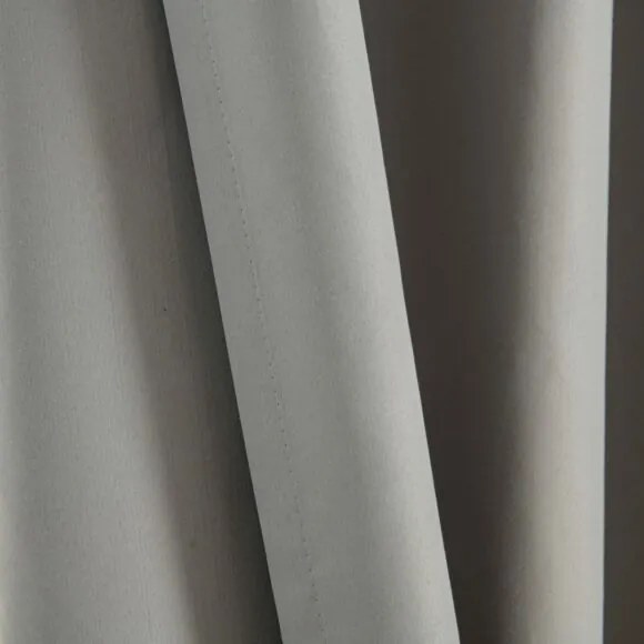 Beauty Home Κουρτίνα Full Blackout σκίασης με 8 κρίκους Soft Art 8391 Grey-11 140x270 Γκρι