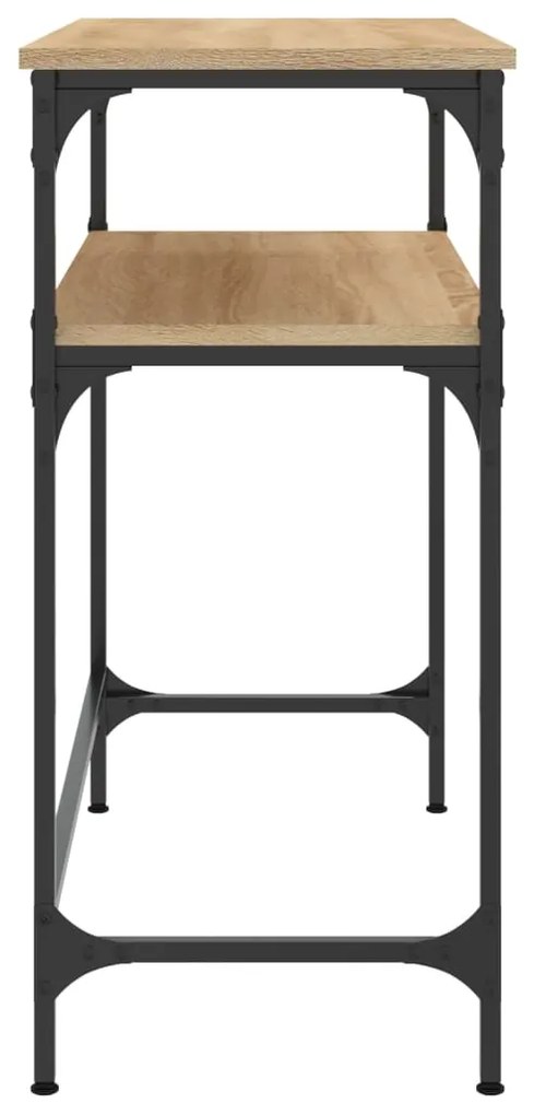 vidaXL Τραπέζι Κονσόλα Sonoma Δρυς 75x35,5x75 εκ. Επεξεργασμένο Ξύλο