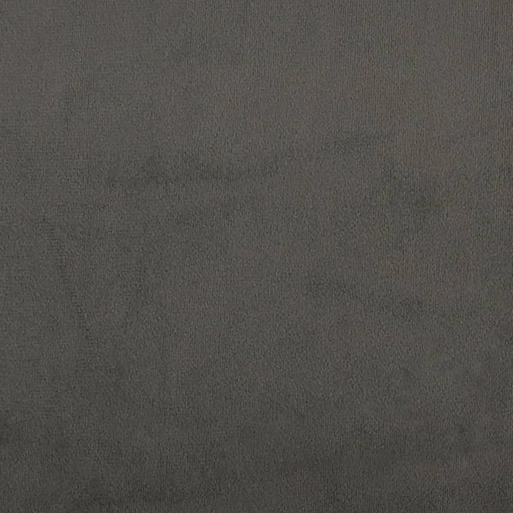 Πλαίσιο Κρεβατιού Σκούρο Γκρι 100x200 εκ. Βελούδινο - Γκρι