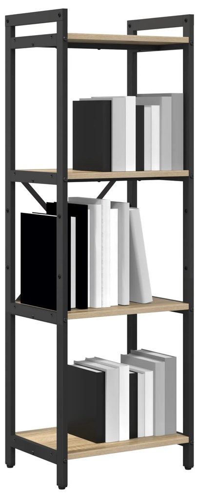 vidaXL Βιβλιοθήκη Sonoma Δρυς 40 x 30 x 118 εκ Επεξεργασμένο ξύλο