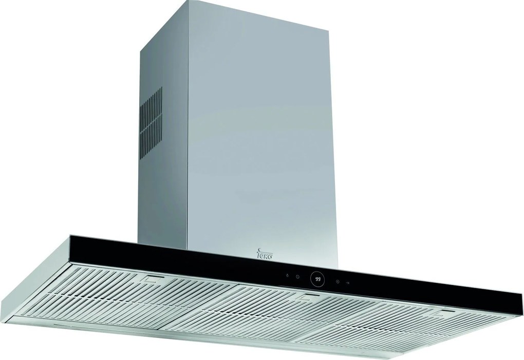 Teka DLH 985 T Perfecta 4 Ecopower Inox/Μαύρο Κρύσταλλο Απορροφητήρας Καμινάδα Τοίχου 90 cm Εγγύηση 2+1 Χρόνια