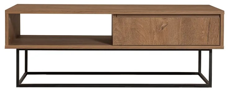 Τραπεζάκι σαλονιού Amedeo Megapap χρώμα καρυδί 120x60x43εκ.