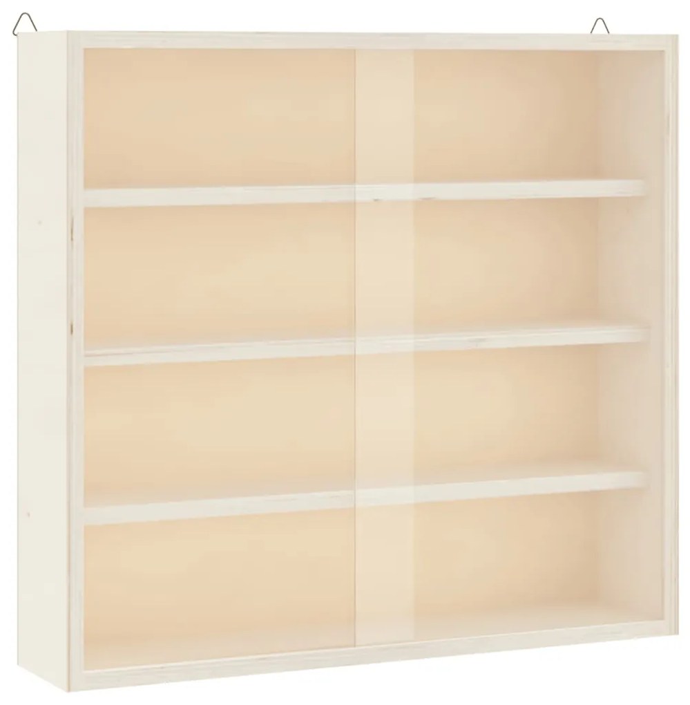 vidaXL Ξύλινη συλλεκτική βιτρίνα με πόρτες 40x8,5x37 εκ.