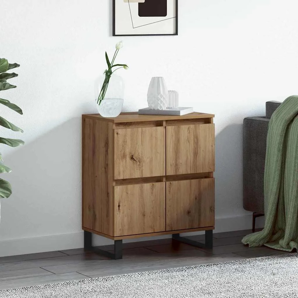 vidaXL Πλαϊνό γραφείο Καφέ 60 x 35 x 70 cm Επεξεργασμένο ξύλο
