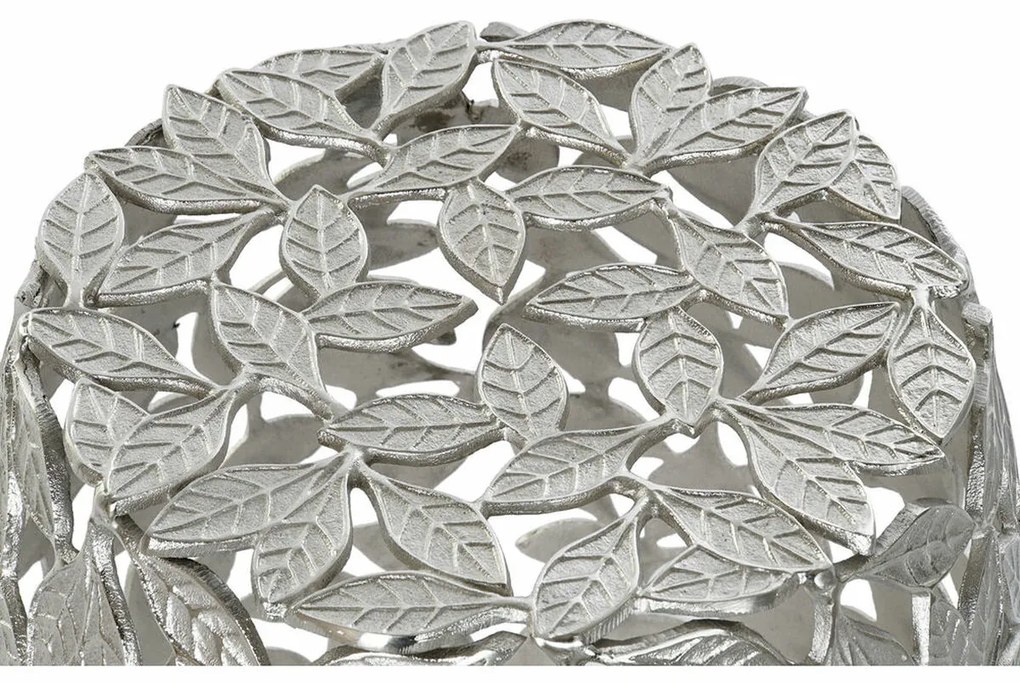 Βοηθητικό Τραπέζι DKD Home Decor Αλουμίνιο Φύλλα (40 x 40 x 45 cm)