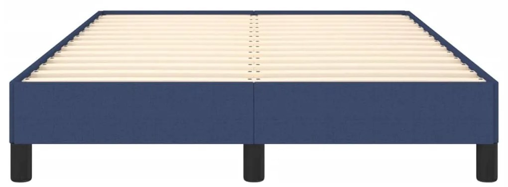 vidaXL Πλαίσιο Κρεβατιού χωρίς στρώμα Μπλε 120x190 εκ. Υφασμάτινο