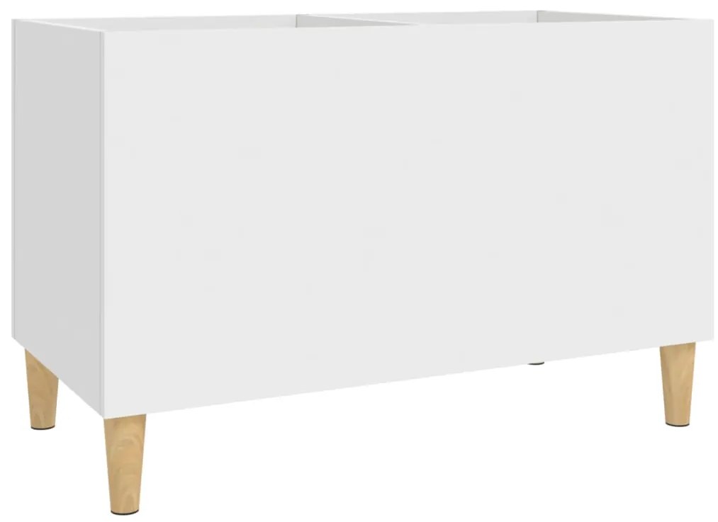 vidaXL Έπιπλο Δίσκων Λευκό 74,5 x 38 x 48 εκ. από Επεξεργασμένο Ξύλο