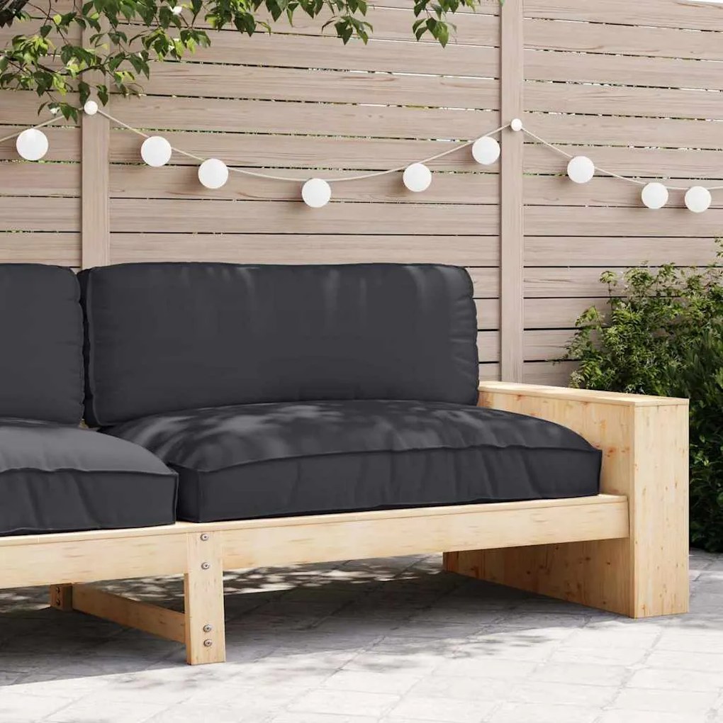 vidaXL Μαξιλάρι παλέτας για κάθισμα Μαύρο 120 x 80 x 12 cm