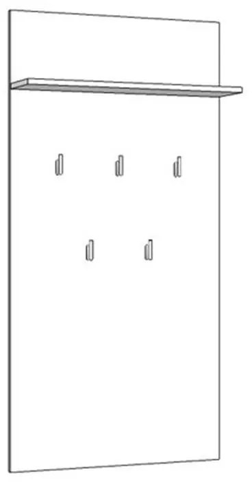 Έπιπλο Χολ - Κρεμάστρα Como CIV Γκρί Concrete 67x19,5x137 εκ. 67x19.5x137 εκ.