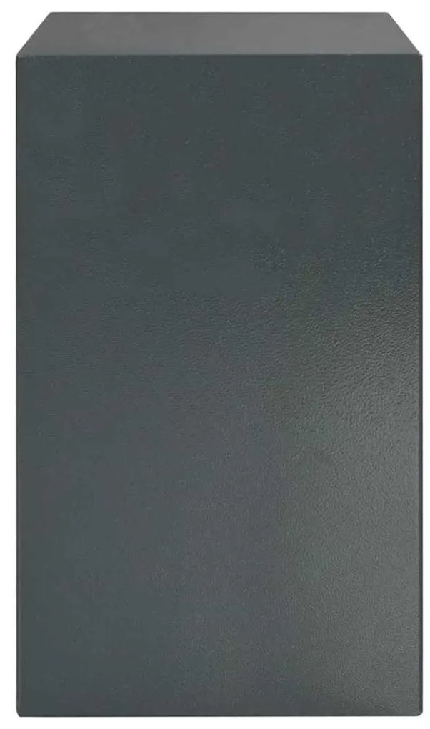 vidaXL Ψηφιακό Ασφαλές Σκούρο γκρι 31 x 35 x 50 εκ Ατσάλι