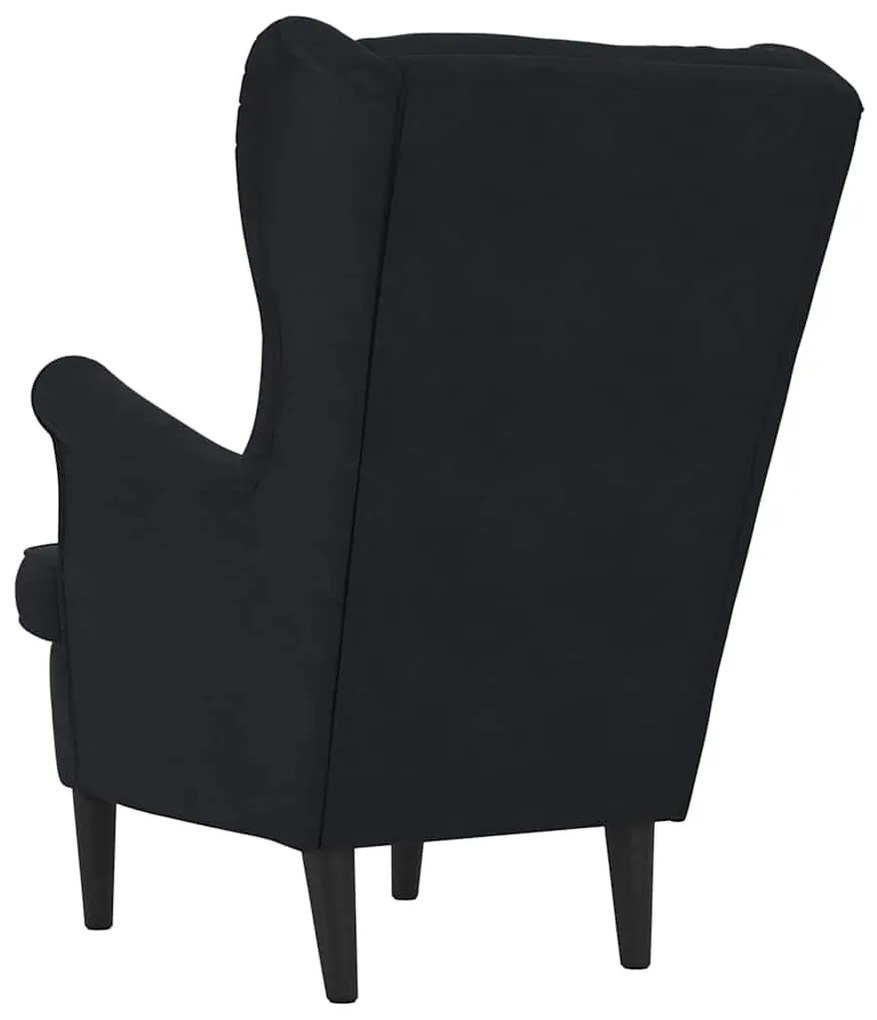vidaXL Πολυθρόνα Μαύρο 71 x 92 x 91 εκ. Βελούδο