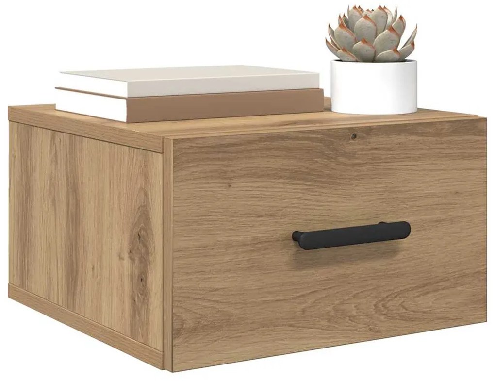 vidaXL Κομοδίνο 2 pcs artisan δρυς 35 x 35 x 20 εκ Επεξεργασμένο ξύλο