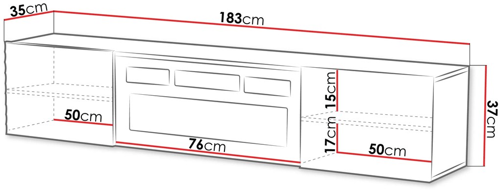 Έπιπλο τηλεόρασης Tula-Leuko