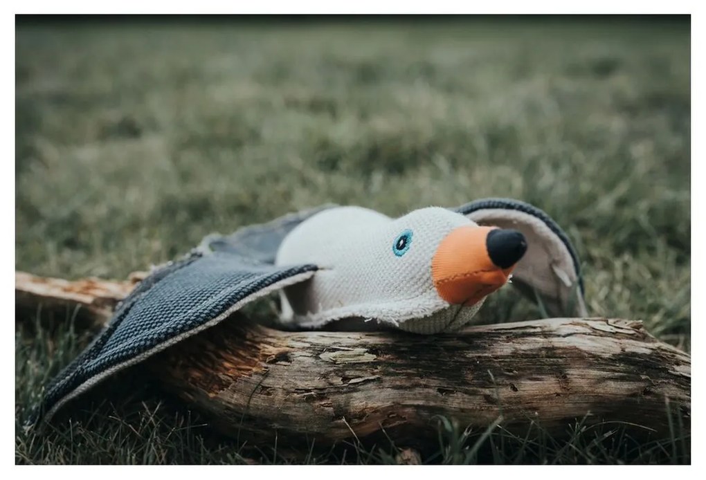 Βελούδινο Ζωάκι για Σκύλους Hunter Λευκό πολυεστέρας Γλάρος