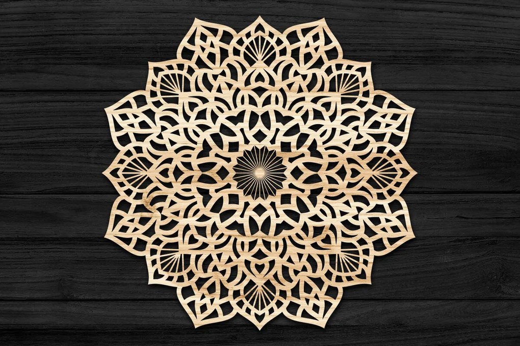 Intra απο ξύλο plywood 3mm-4mm πάχος 3D Mandala για Cricut Δίασταση 30x30 cm INTRAFABR-69578833