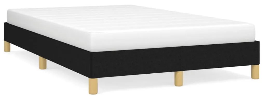 Πλαίσιο Κρεβατιού χωρίς στρώμα Μαύρο 120x190 εκ. Υφασμάτινο