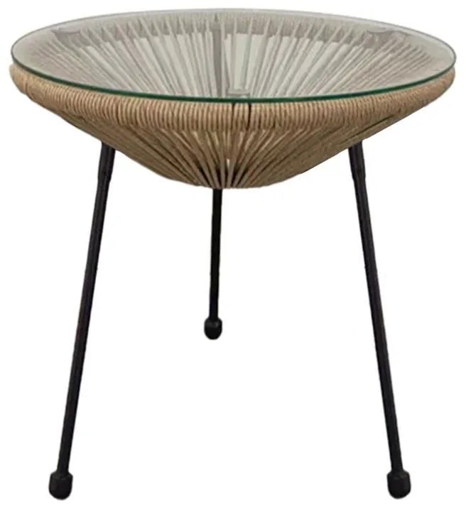 Τραπέζι Morena Fylliana Καφέ 50x45 εκ. 50x50x45 εκ.