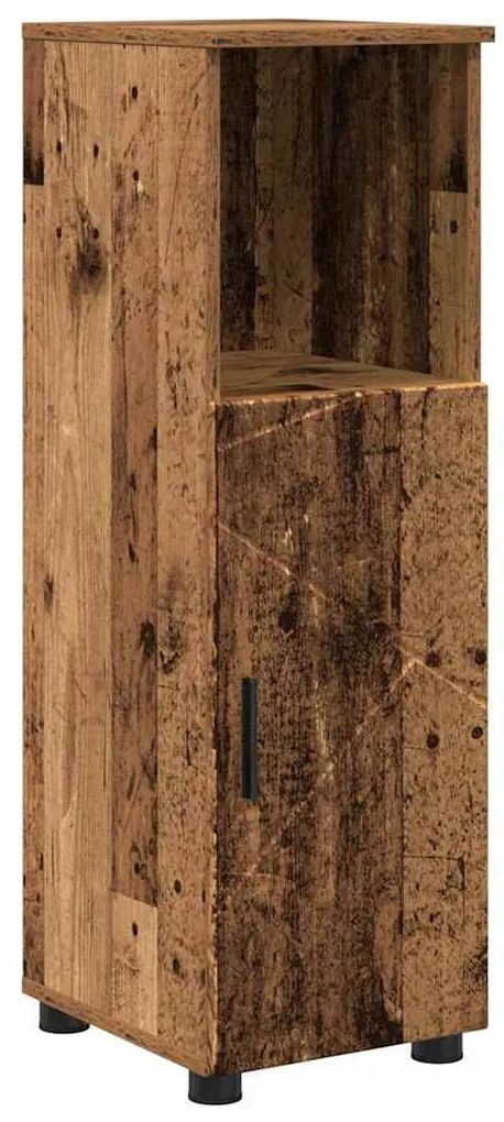 vidaXL Σετ Επίπλων Μπάνιου με ράφι 5 pcs Παλαιό ξύλο 30 x 35 x 192 εκ.