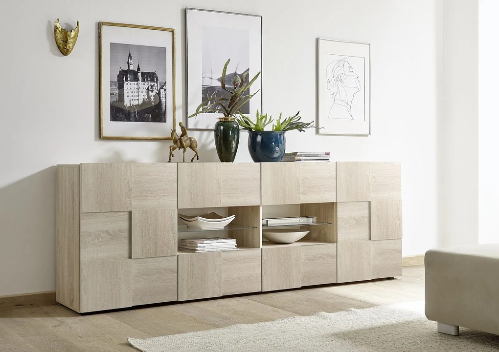 Έπιπλο Τηλεόρασης Ανθρακί Οξειδωμένο 121x43x57
