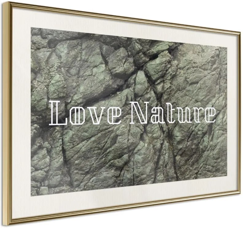 Αφίσα - Nature - 30x20 - Χρυσό - Με πασπαρτού