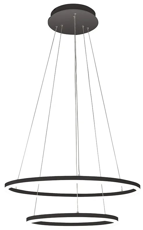 Φωτιστικό Κρεμαστό Fabas Luce Giotto 3508-45-101 Μαύρο