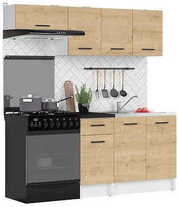 Σετ κουζίνας Boston 420, 180x45cm, 70 kg, Πλαστικοποιημένη μοριοσανίδα | Epipla1.gr
