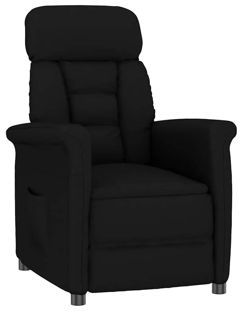 vidaXL Καρέκλα Ανακλίνετο Μαύρη Μαύρο 70.5 x 96.5 x 95 cm