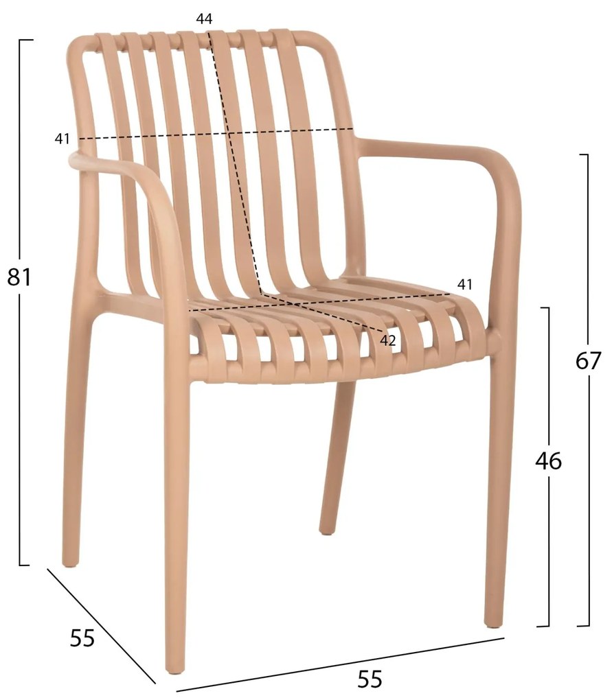 ΠΟΛΥΘΡΟΝΑ ΠΟΛΥΠΡΟΠΥΛΕΝΙΟΥ TIPPY  ΚΑΠΟΥΤΣΙΝΟ 55x55x81Υεκ.