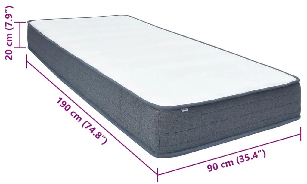 ΣΤΡΩΜΑ BOXSPRING 190X90X20 ΕΚ. ΥΦΑΣΜΑΤΙΝΟ 4013427