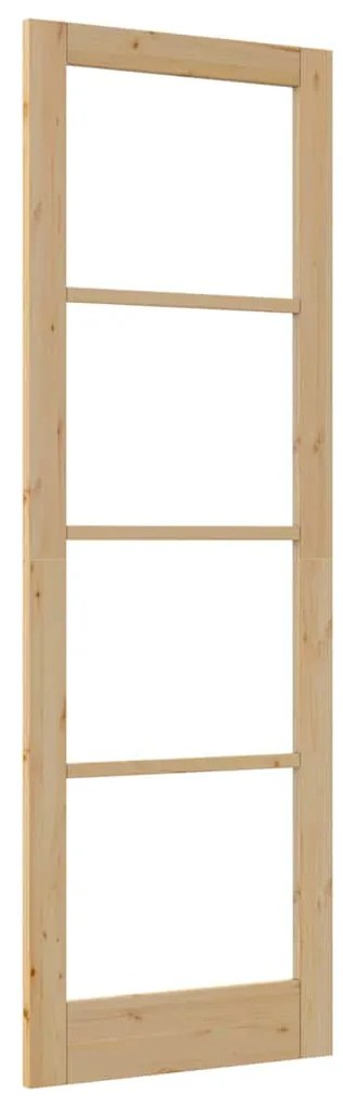 vidaXL Εσωτερική Πόρτα με Γυαλί Καφέ 78 x 232 cm