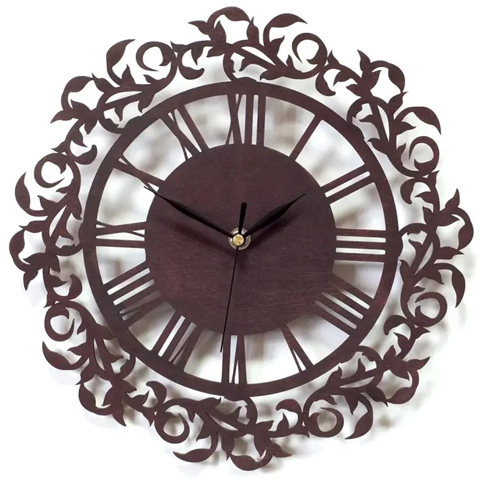 Intra απο ξύλο plywood 3mm-4mm πάχος - Στολίδι Ρολόι διακόσμηση τοίχου Δίασταση 10x10 cm Intraeaxys-yon0y9y7