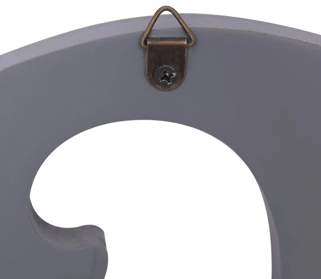 vidaXL Κρεμάστρα Τοίχου «FAMILY» Γκρι 74 x 29,5  εκ.