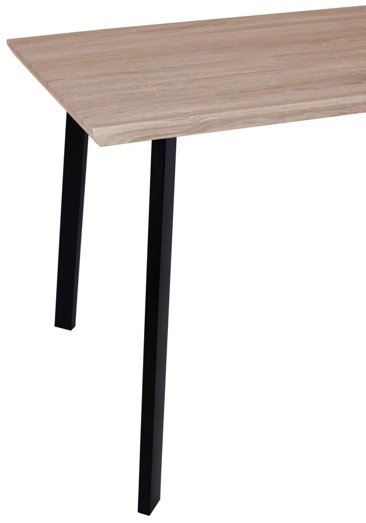 Τραπέζι OFIRA με Μαύρα πόδια Sonama 140x80x76Y εκ. 140x80x76 εκ.