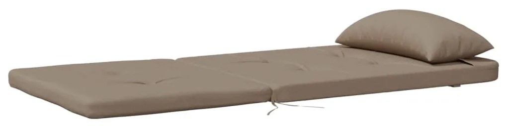 vidaXL Μαξιλάρια Καρέκλας Adirondack 2 τεμ. Taupe από Ύφασμα Oxford