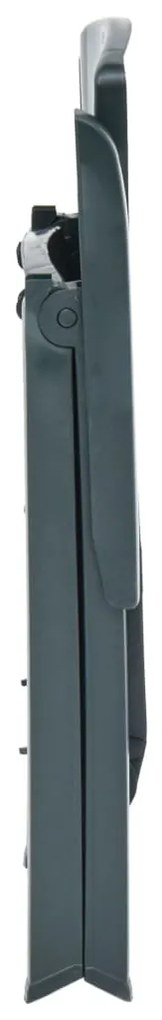 vidaXL Καρέκλες Κήπου Ανακλινόμενες 2 τεμ. Πράσινες Πλαστικές