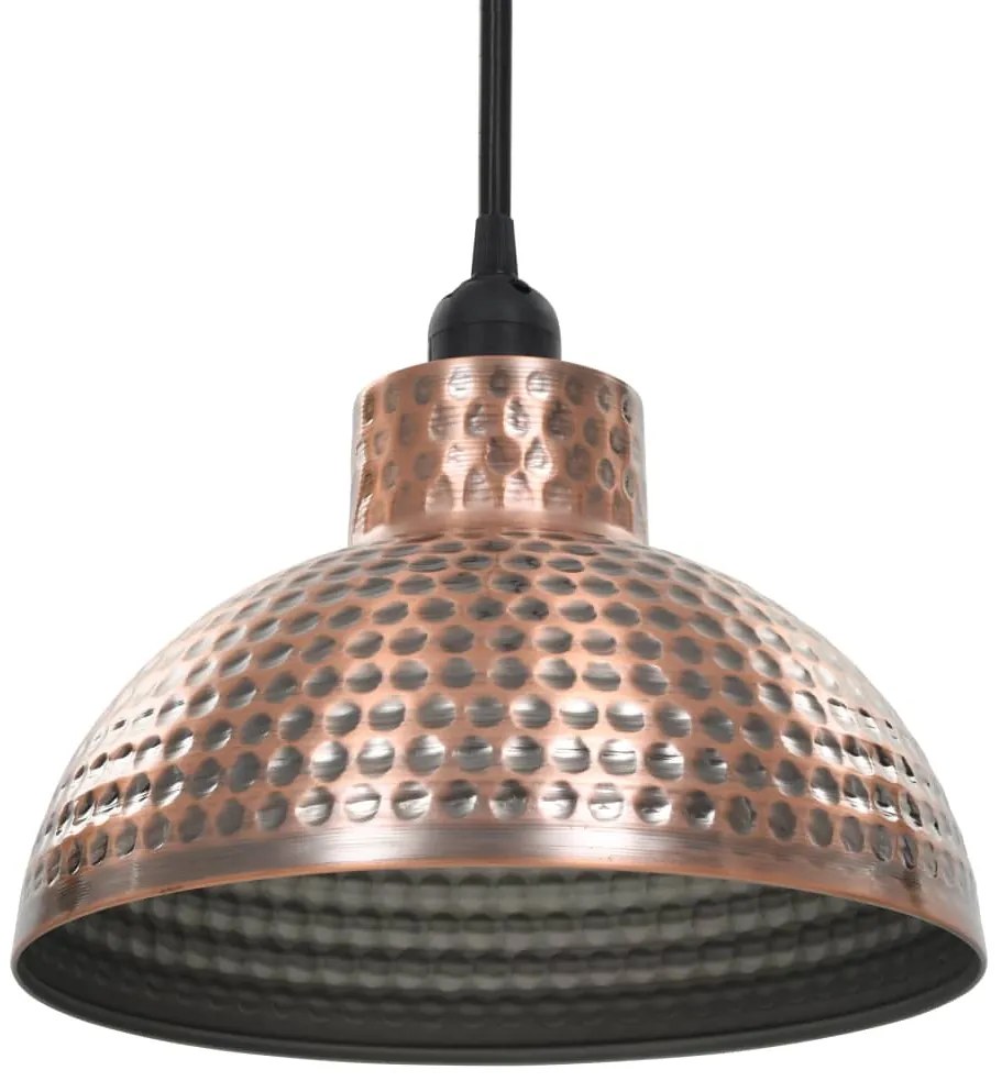 vidaXL Φωτιστικά Οροφής Ημισφαιρικά 2 τεμ. Χάλκινο Χρώμα