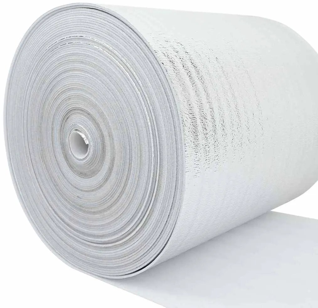 vidaXL Ανακλαστήρας θερμότητας καλοριφέρ Ασημί 25 x 1 m Πολυαιθυλένιο