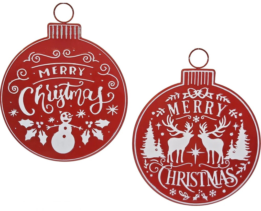 Χριστουγεννιάτικη Διακόσμηση Στρογγυλή Φ57x72cm Σε 2 Σχέδια