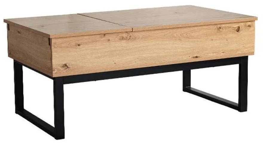 Τραπεζάκι Σαλονιού 0033-223-007 109x55x46cm Oak-Black