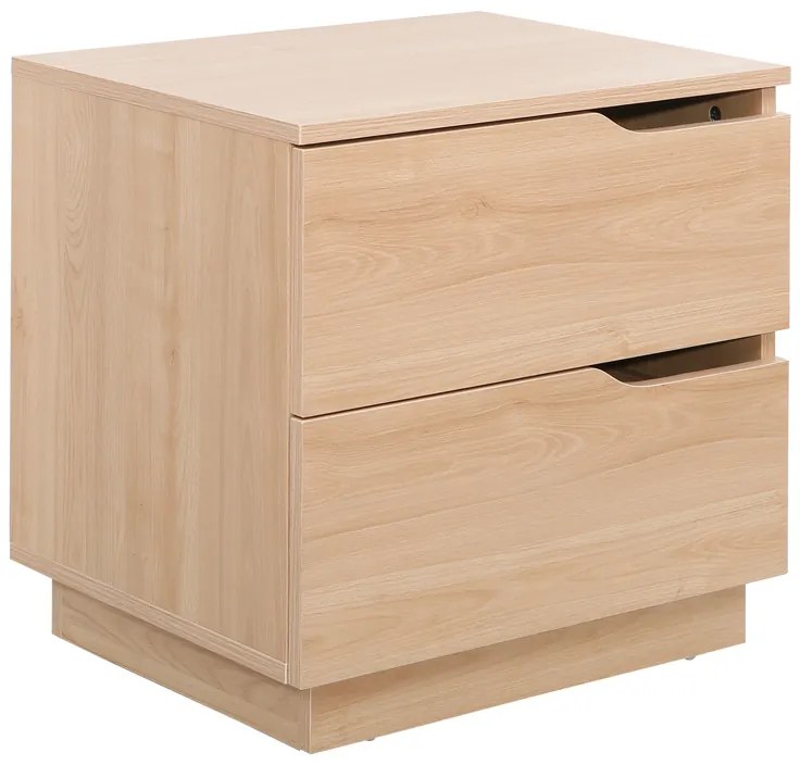 Κομοδίνο Verena pakoworld σε φυσική απόχρωση 48x40x48εκ